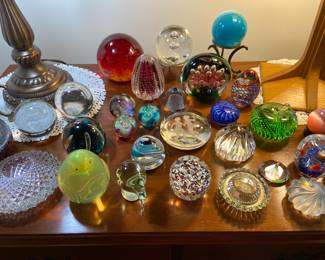 Fabulous assortment of paperweights!