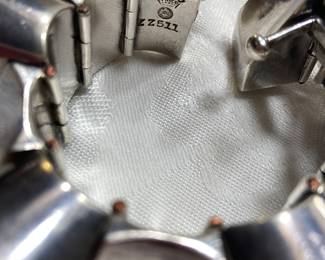 Mark on sterling silver bracelet