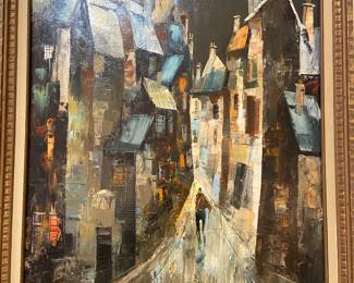 Signed Jacallo oil on canvas