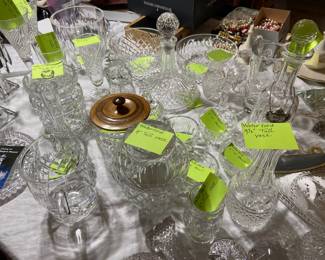 Over 20 pieces of Waterford crystal items