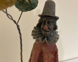 Papier-mâché and wire figurine