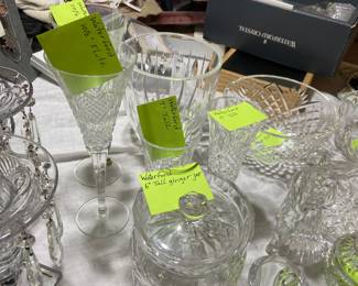 Over 20 Waterford crystal items
