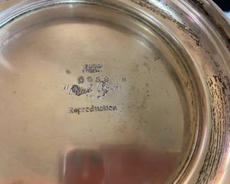 Sterling silver Paul Revere 1768 reproduction bowl 554.54 grams