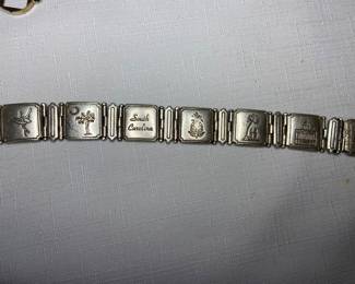 South Carolina design sterling silver bracelet