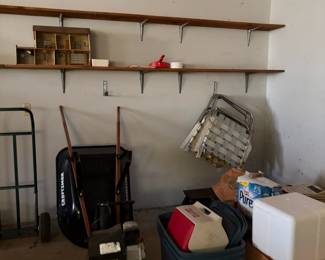 Tools and storage tubs 