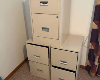 Metal file cabinets 