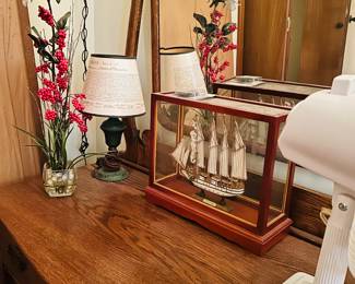 Lamps, floral, nautical decor, fans