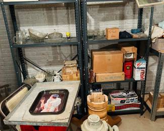 Glass, Crystal, vintage tins