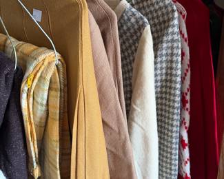 Vintage wool skirts and tops