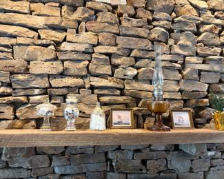 Art, oil lamps, jars