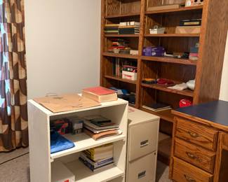 Storage shelf, file cabinets