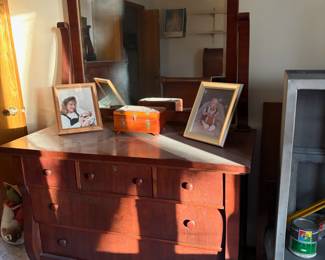 Antique dresser with mirror