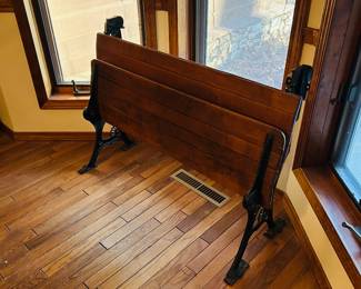 Antique collapsible bench 