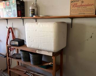 Cooler, lawn care items