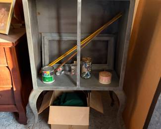 Antique drug store cabinet