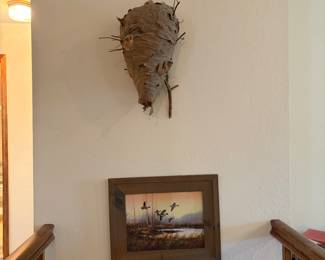 Artwork, wasp nest