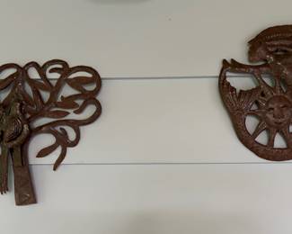 Carved Tin Decorative Pieces