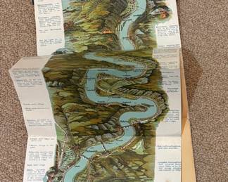 Vintage German Map of the Moselle River - Germany