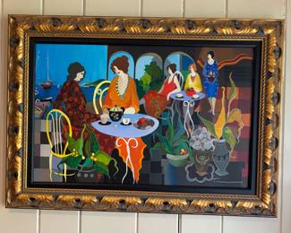 Itzchak Tarkay - Serigraph - 'Lunch in the Gardens'