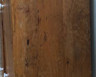 Primitive 3 Drawer Pine Chest Top