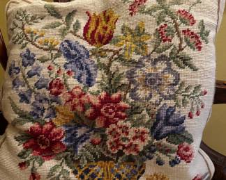 Pair of Needlepoint Pillows