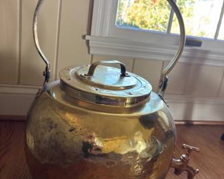 Beautiful Hammered Brass  Samovar Dispenser