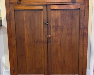 Antique Jelly Cabinet - Great Storage - Pine