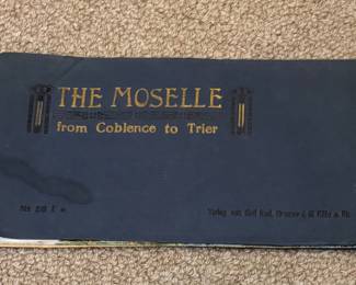 Vintage German Map of the Moselle River - Germany
