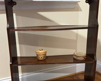 Sweet Antique Waterfall Bookshelf - 2 Drawer