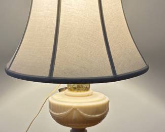 Decorative Milk Glass Lamp
