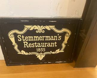 Old restaurant sign
