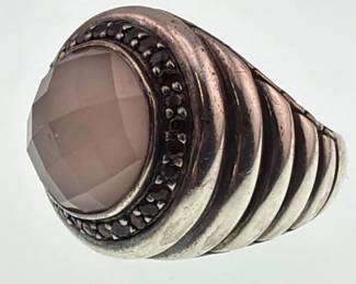 John Hardy sterling, quartz, tourmaline ring