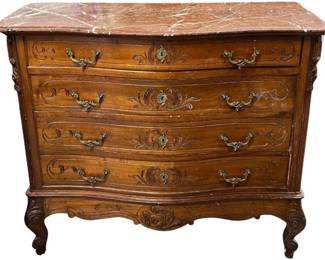 Beautiful marble top Continental bureau