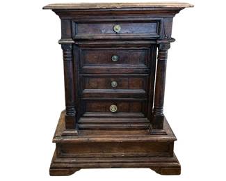 Early Continental elmwood architectural stand