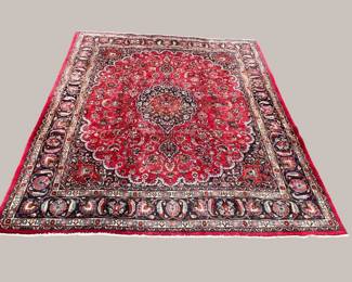 Beautiful room size wool Persian Meshad; 9’7” x 11’1”