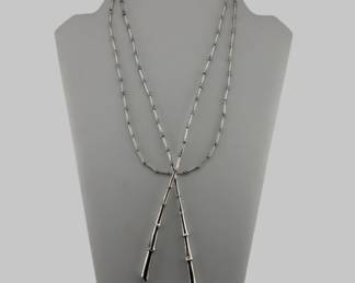 John Hardy sterling silver lariat necklace