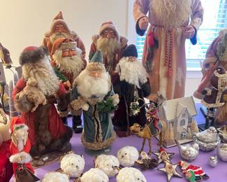 Handcrafted Christmas Decor Including Crate & Prospect Santa’s