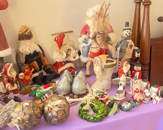 Handcrafted Christmas Decor Including Crate & Prospect Santa’s