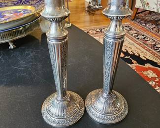 Webster sterling candle holders 