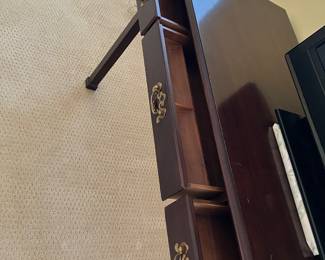 20	- $360	Henredon Mahogany Desk with chair 46W X 23D X 29H 
