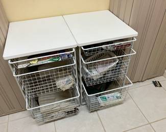 19	$60 each	2 white wire rack unit   19W X 22D X 29H
