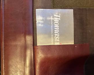 5	$140.00	Thomasville Brown leather recliner 34 X 32 X 36H
