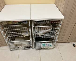19	$60 each	2 white wire rack unit   19W X 22D X 29H
