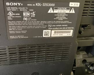 31  $50  Sony Bravia TV  37"