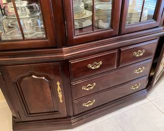 15	$700 Thomasville China cabinet   64W X 19D X 81H
