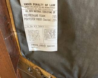 20	- $360	Henredon Mahogany Desk with chair 46W X 23D X 29H 