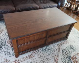 coffee table with storage Size is 46" x 26"