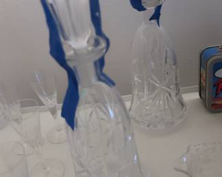 small  crystal  decanters