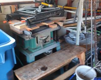 table saw, and work mate