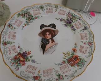 vintage  calendar plate